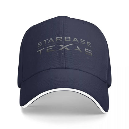 Starbase Texas Boca Chica Art SpaceX Starship Baseball Cap Men