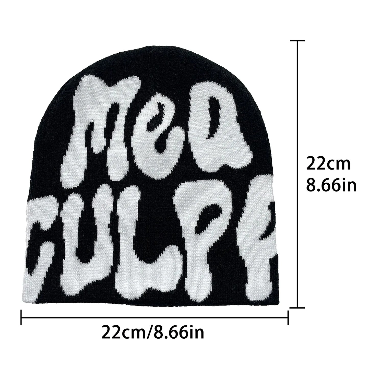 Y2K Knitted Hats Men's And Women's Jacquard Hats