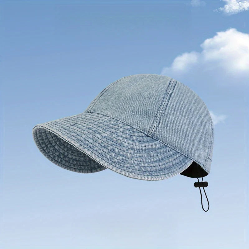 Summer Sun Cowboy Hat Foldable Wide Brim Women Hiking Bucket Hat