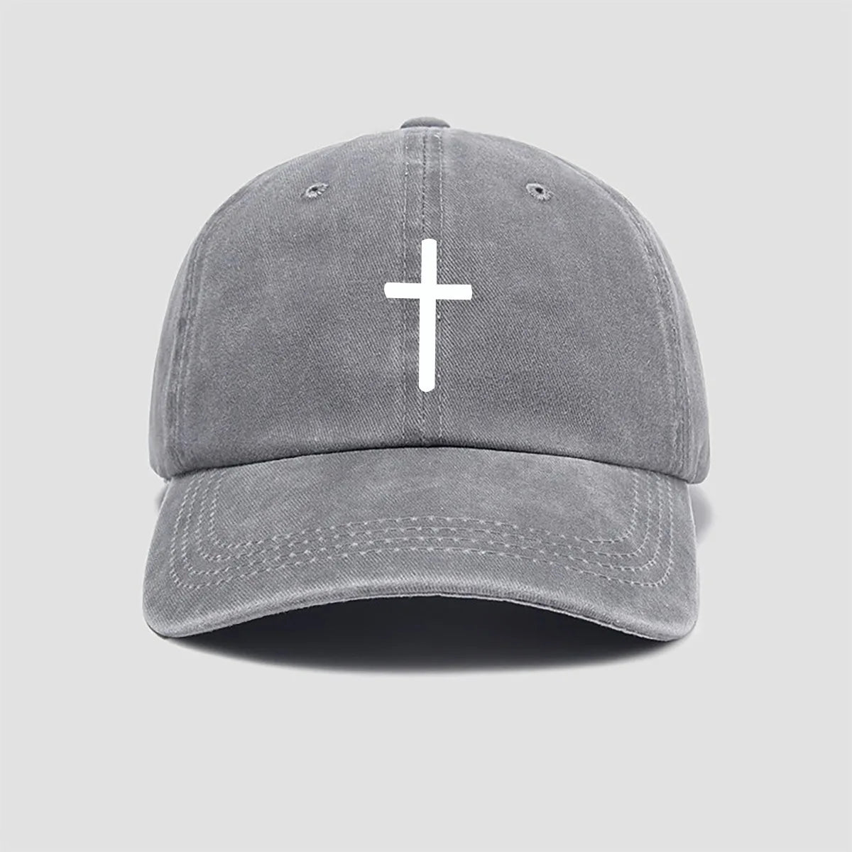 Cross Print Baseball Cap for Men and Women