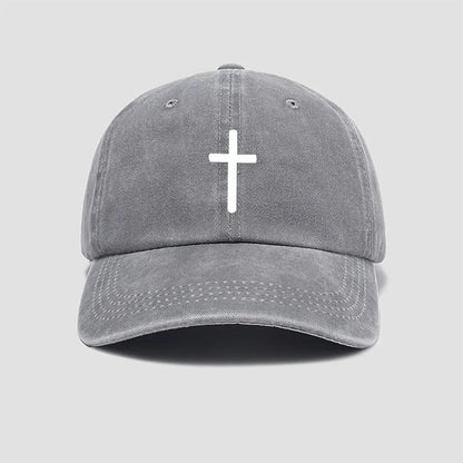 Cross Print Baseball Cap for Men and Women