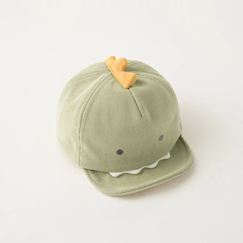 Cute Animal Baby Baseball Cap, Cartoon Dinosaur And Rabbit Baby