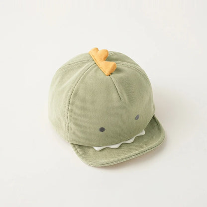 Cute Animal Baby Baseball Cap, Cartoon Dinosaur And Rabbit Baby