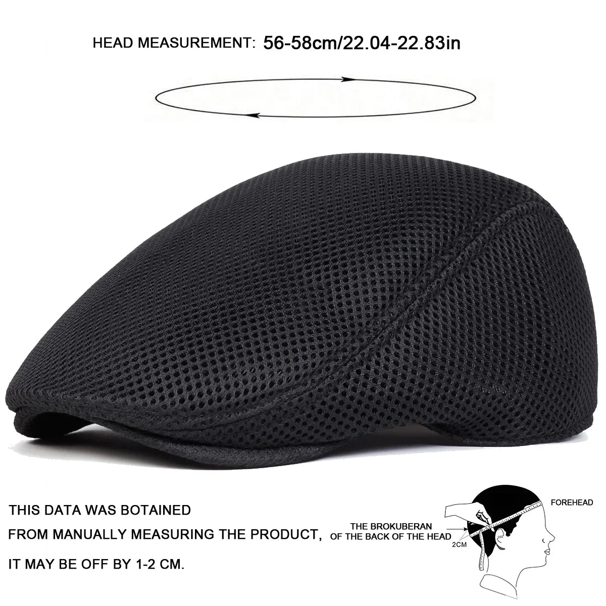 Men Mesh Breathability Newsboy Caps British Painters Hats
