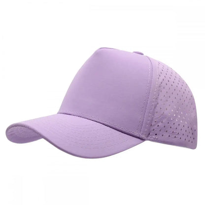 New Five-Ply Laser Perforated Quick-Drying Cap Breathable Sports Visor Cap