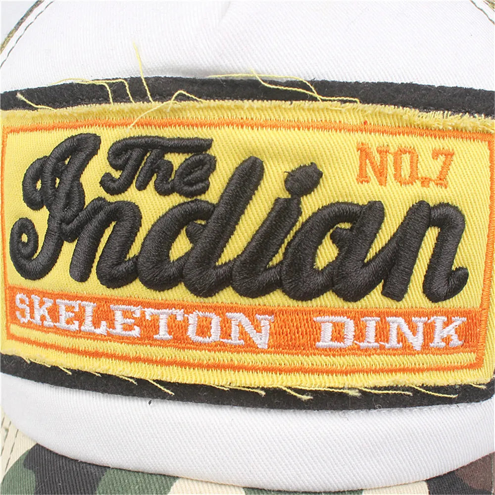 Streetwear Letter Embroidery Mesh Dad Baseball Cap Fashion Snapback