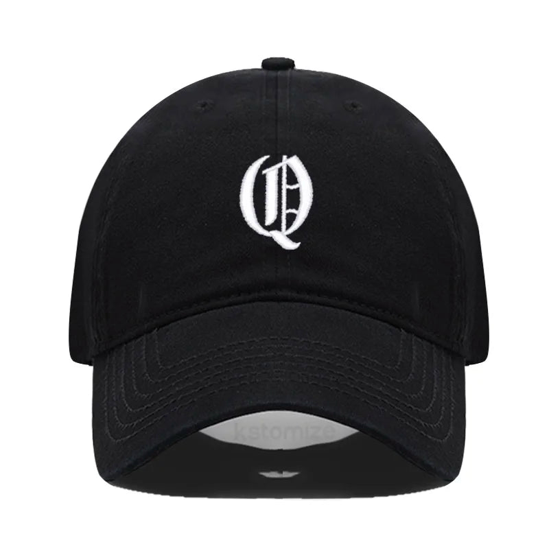 Old English Letter A-Z Embroider Baseball Cap For Men Women