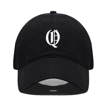 Old English Letter A-Z Embroider Baseball Cap For Men Women
