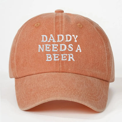 Daddy Needs A Beer Baseball Cap for Men Women