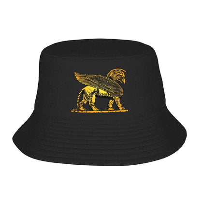 Iran Country Badge Iran Flag Bucket Hat  Street Style Fisherman Caps For Men Women Funny