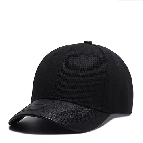 Unisex PU Wheat Ears Baseball Caps Spring And Autumn