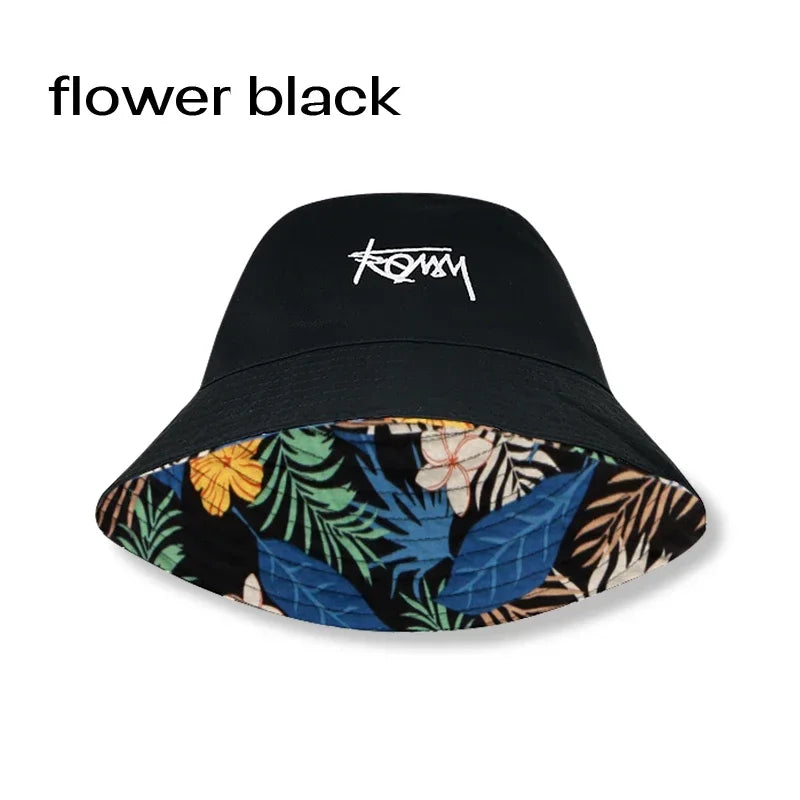 Big Head XL 63cm Letter Print Bucket Hats Men Women