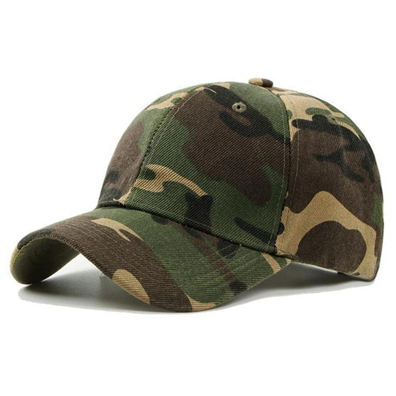 Men Women Summer Cotton Camouflage Printed Baseball Caps Sunhat Outdoor