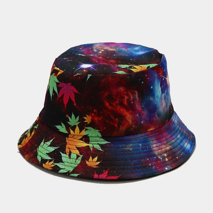 Fashion Plant Printing Pattern Fisherman Hat Spring and Summer