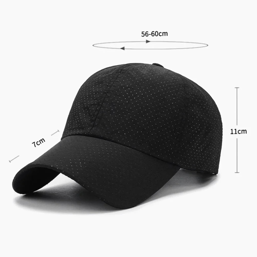 Mesh Quick Dry Cap Men Running Sports Baseball Cap Women