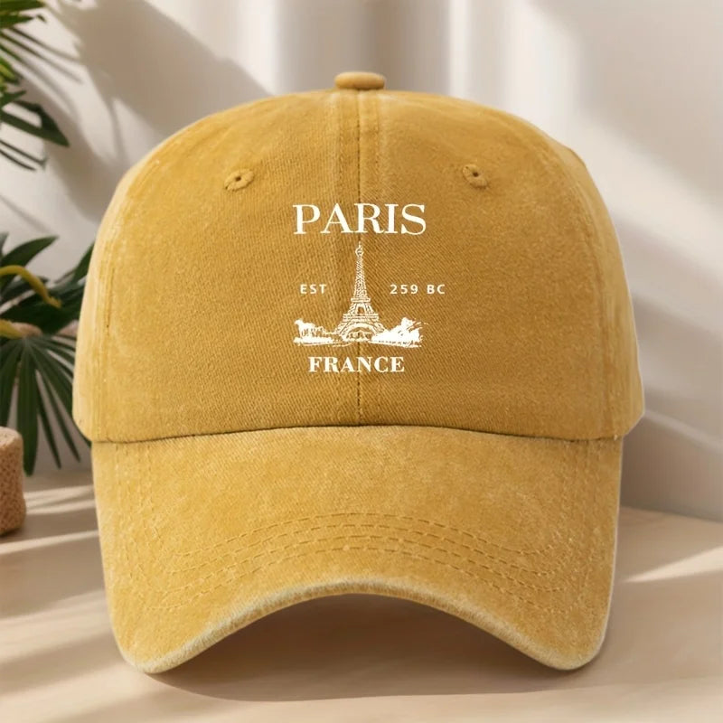 Eiffel Tower Print Baseball Cap