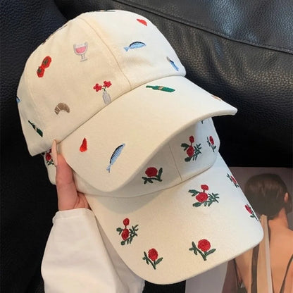Fashion Sweet Style Embroidered Baseball Cap