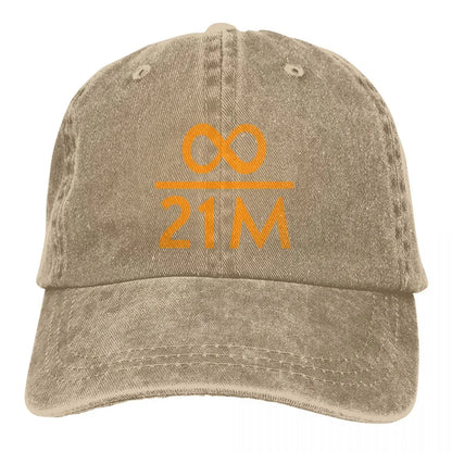 Infinity Divided By 21 Million Bitcoin Baseball Cap