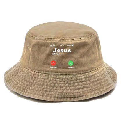 Jesus Is Calling Hat Distressed Hats Cap Washed Men