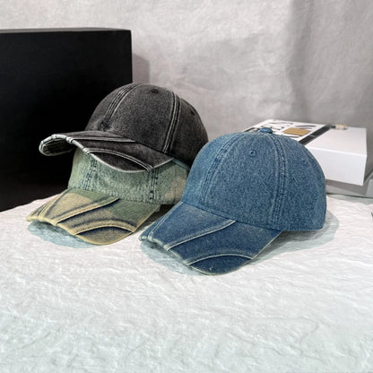 Retro Street Style Denim Baseball Cap