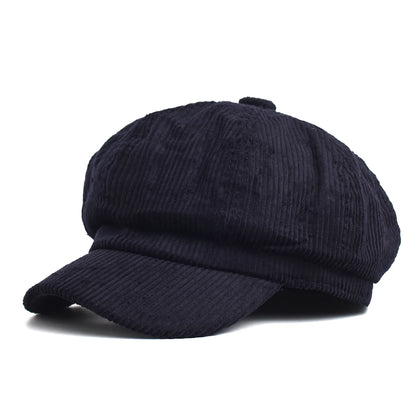 Vintage English Newsboy Cap - Women's Octagonal Beret