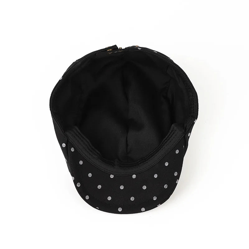 Cloud Beret Women Spring Summer Casual Pleated Forward Cap