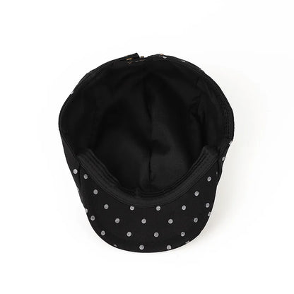 Cloud Beret Women Spring Summer Casual Pleated Forward Cap