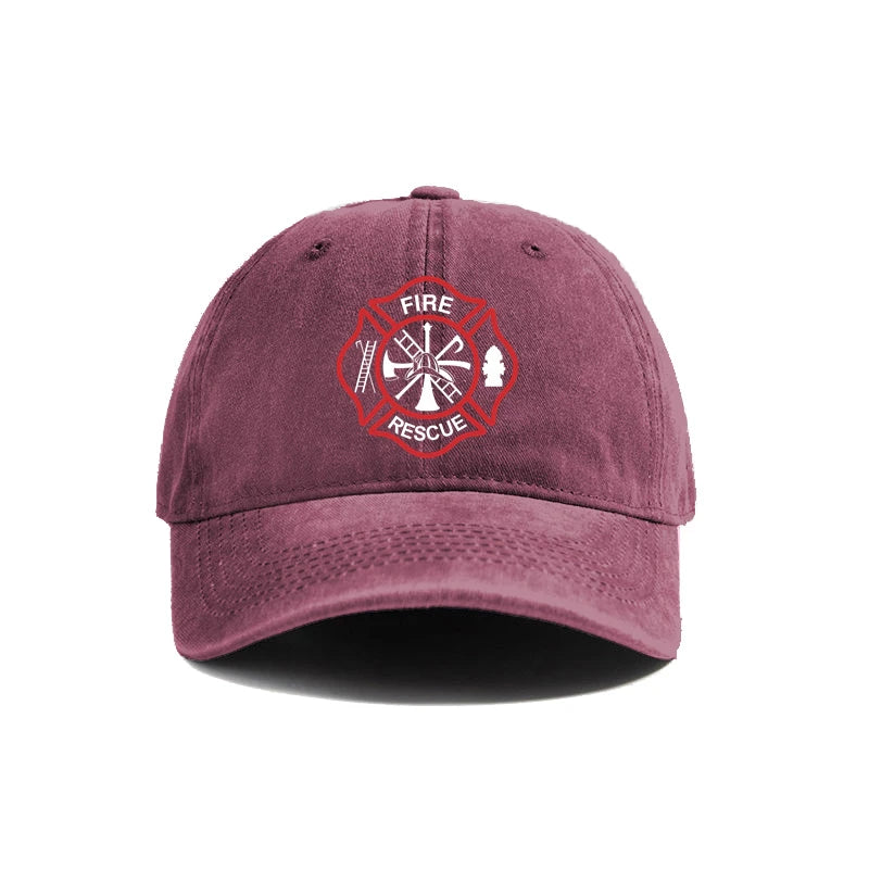 Fire Rescue Baseball Cap Women Men