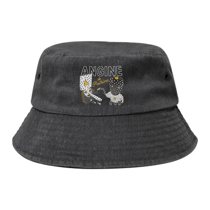 Men Women Distressed Denim Sun Hat  Bob Hat Fishing Cap Hiking