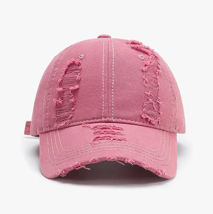 fashion denim baseball cap unisex solid color cotton soft top caps