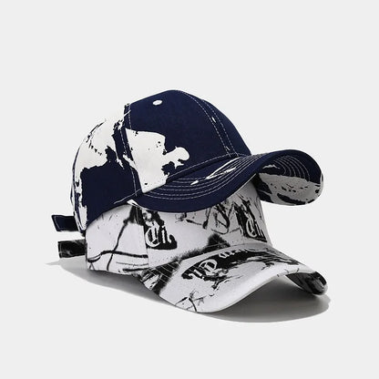 Four Seasons 8 Style Cotton Graffiti Print Casquette Baseball Cap