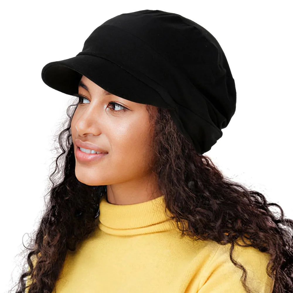 Stylish Breathable Slouch Hat Satin Lined Adjustable