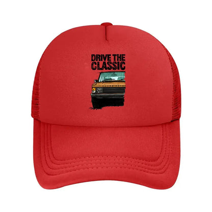 Classic Drive Auto - Inspired, Retro Car Design Mesh Baseball Cap