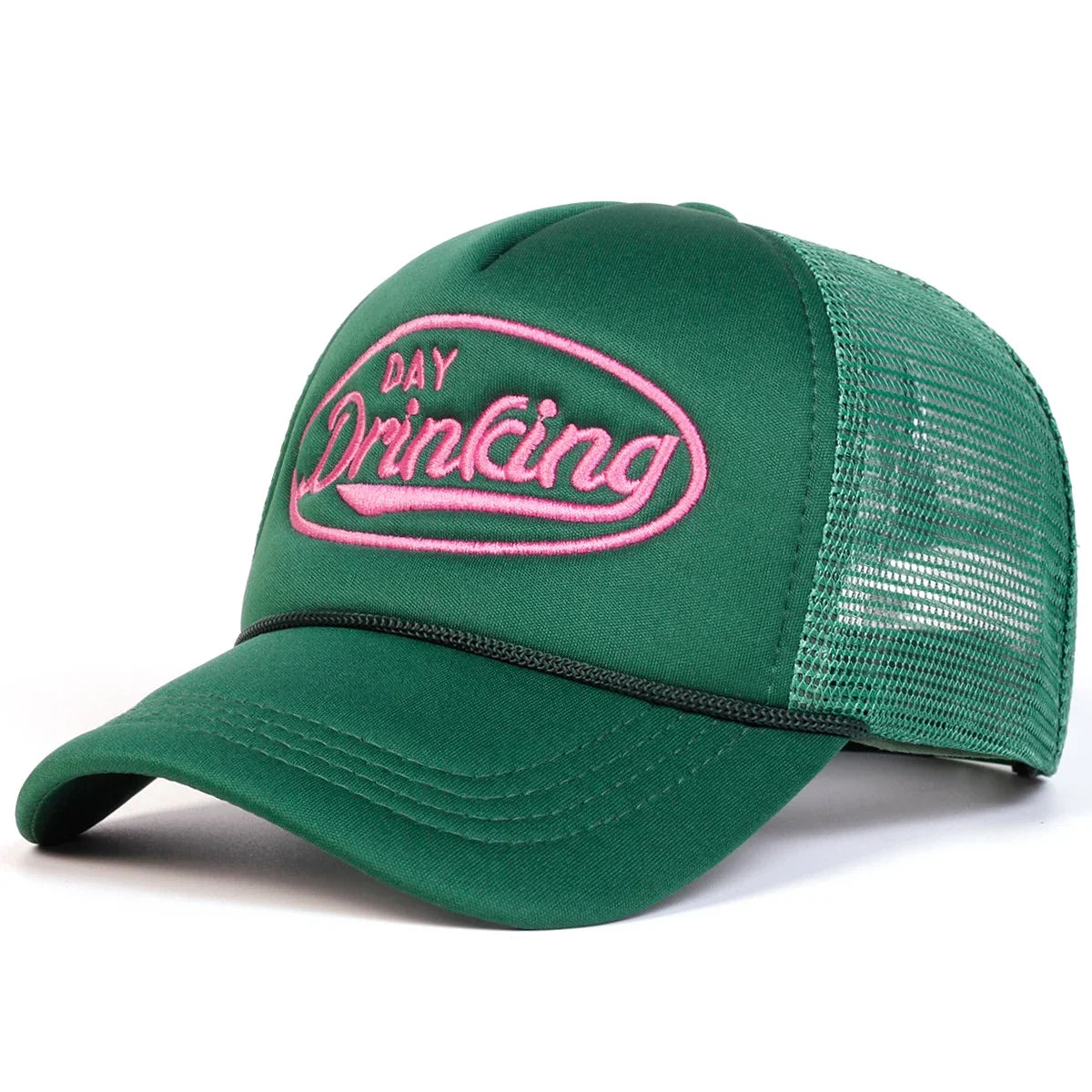 Unisex Day Drinking Letter Embroidery Baseball Net Caps Spring Summer