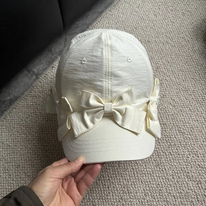 Sweet Lightweight Bowknot Baseball Caps