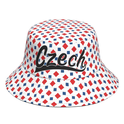 Czech Republic Fisherman Hats Custom Name Number Team Logo Bucket Cap