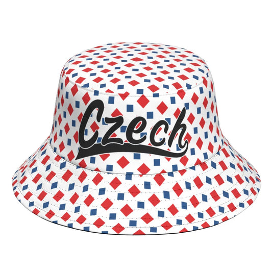 Czech Republic Fisherman Hats Custom Name Number Team Logo Bucket Cap