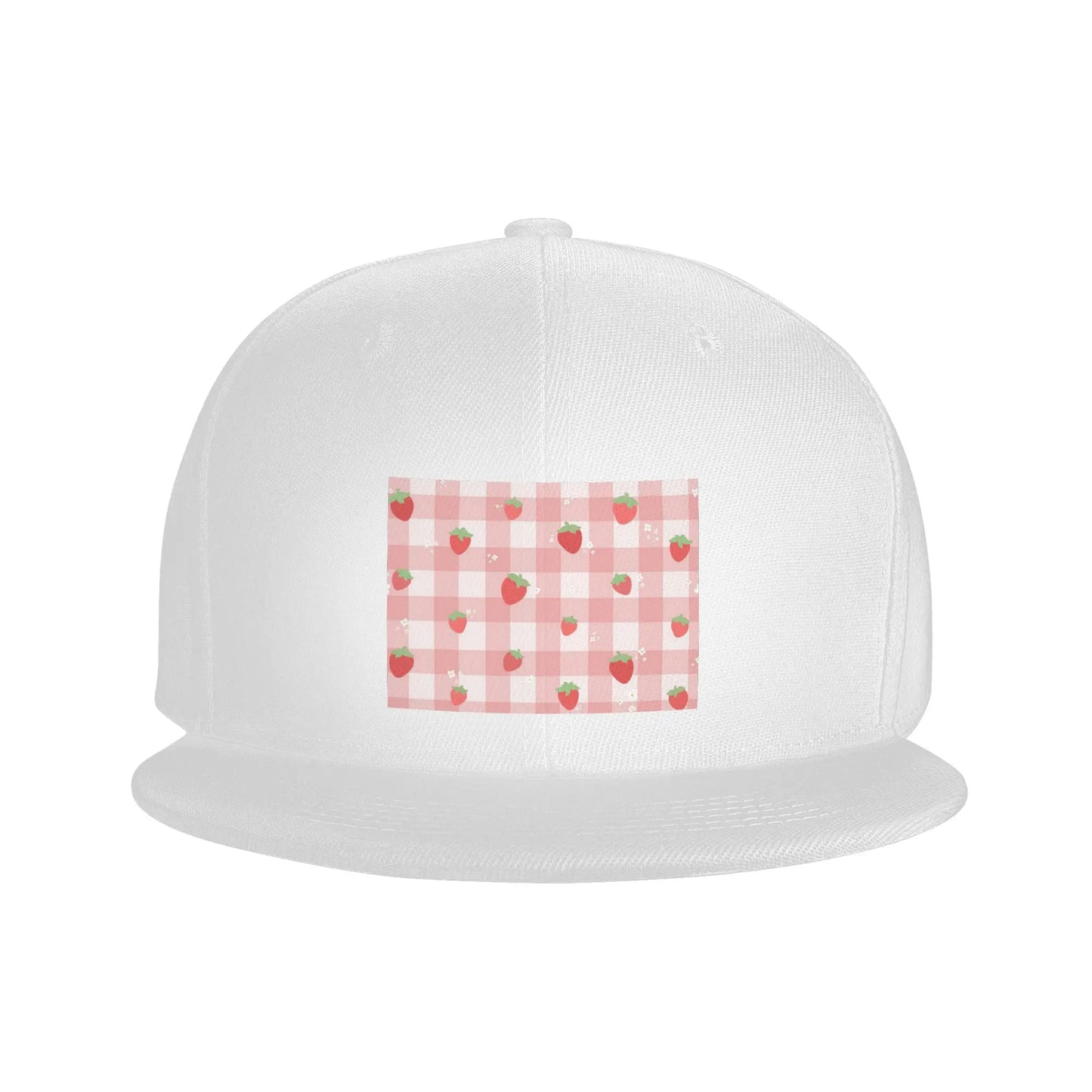 Strawberry Plaid Baseball Caps Snapback Fashion Baseball Hats