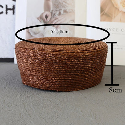 2026 French Beret Hat Women 100% Straw Summer Sun Hat