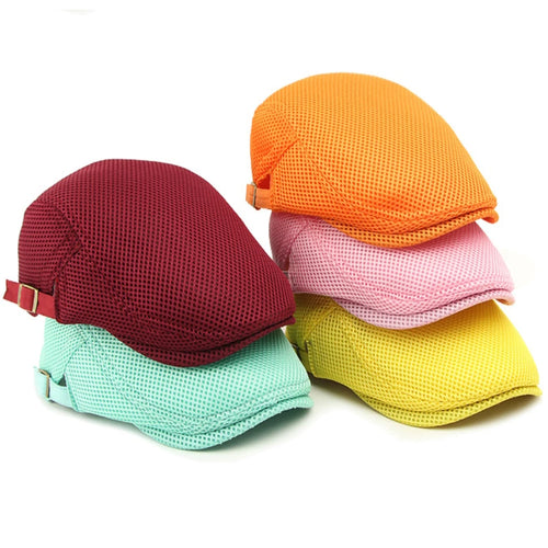 Beret Cap Spring Summer Mesh Cap Breathable Sun Hat