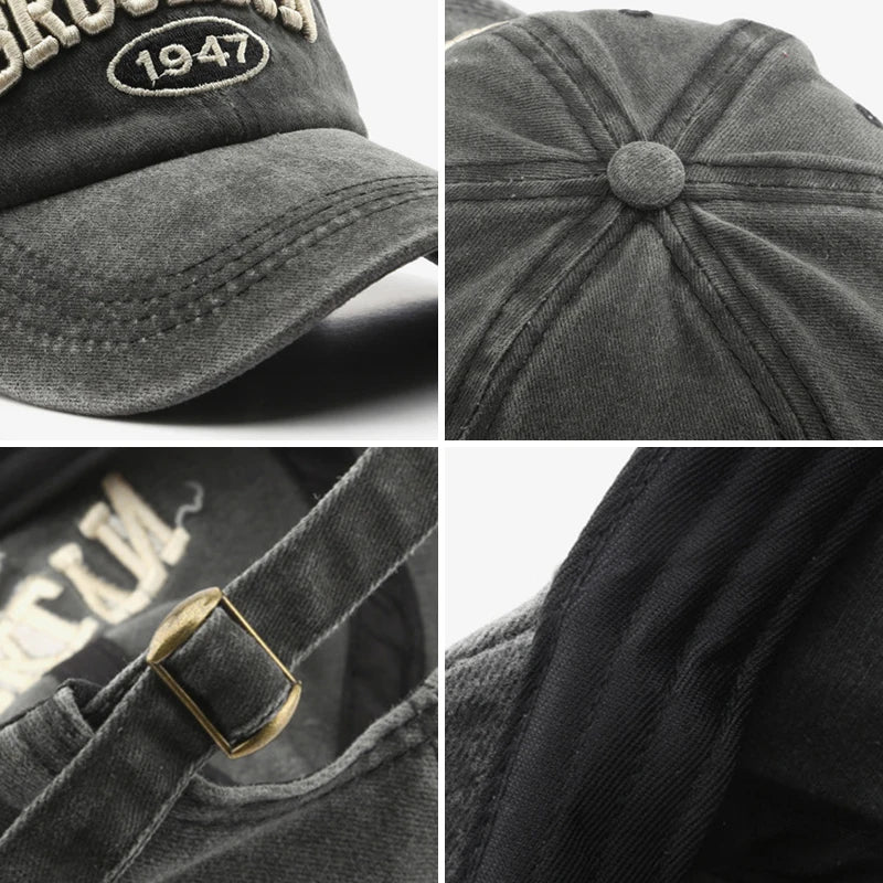 Retro Letter Baseball Cap For Women