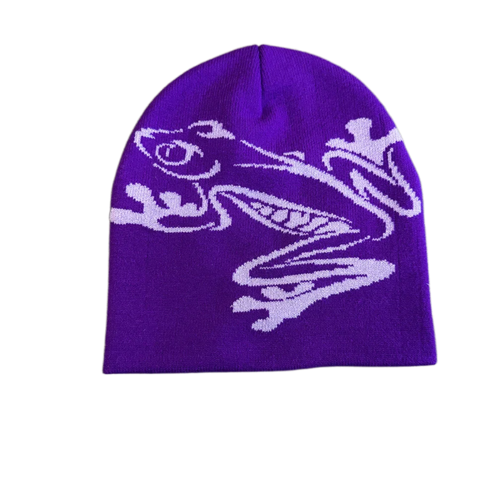 High Quality Frog Knit Hat Keep Warm Ear Protection Winter Autumn Hats
