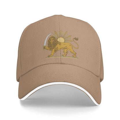 Summer Lion And Sun Persian Emblem Baseball Cap