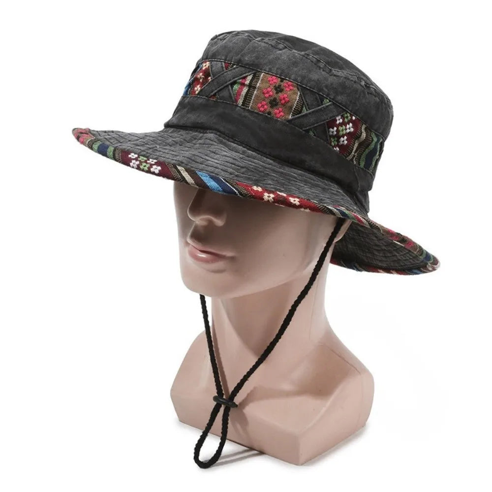 Gifts Ethnic Style Fisherman's Hat Retro Adjustable Hiking Cap
