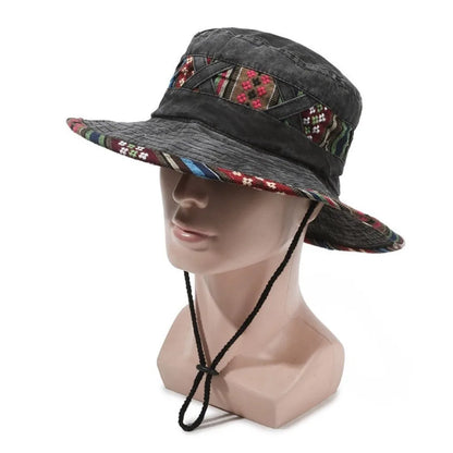 Gifts Ethnic Style Fisherman's Hat Retro Adjustable Hiking Cap