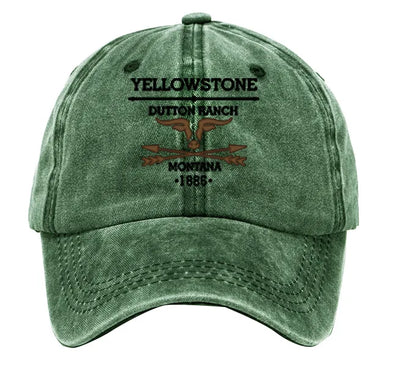 Washed Baseball Cap Print Adjustable Hat