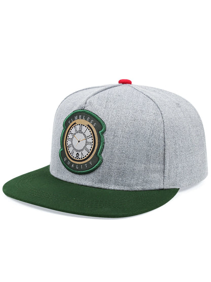 Fashion Fastball Cap Hip Hop Baseball Cap Clock Embroidery Hat