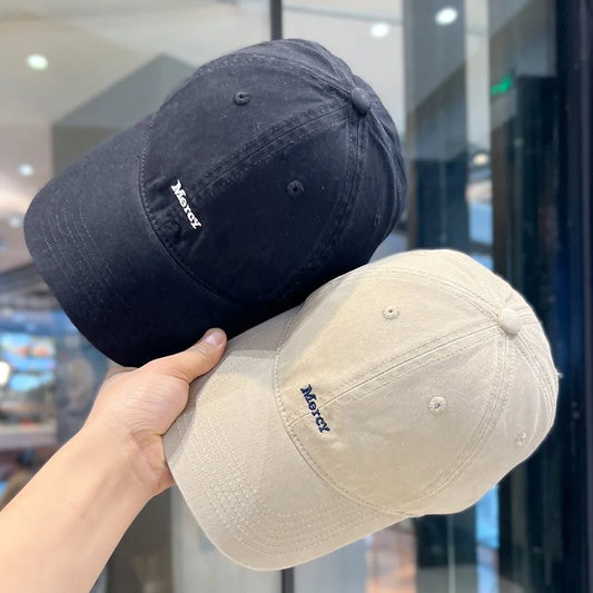 1pc Korean Style Letter Embroidered Baseball Caps for Women Men Summer