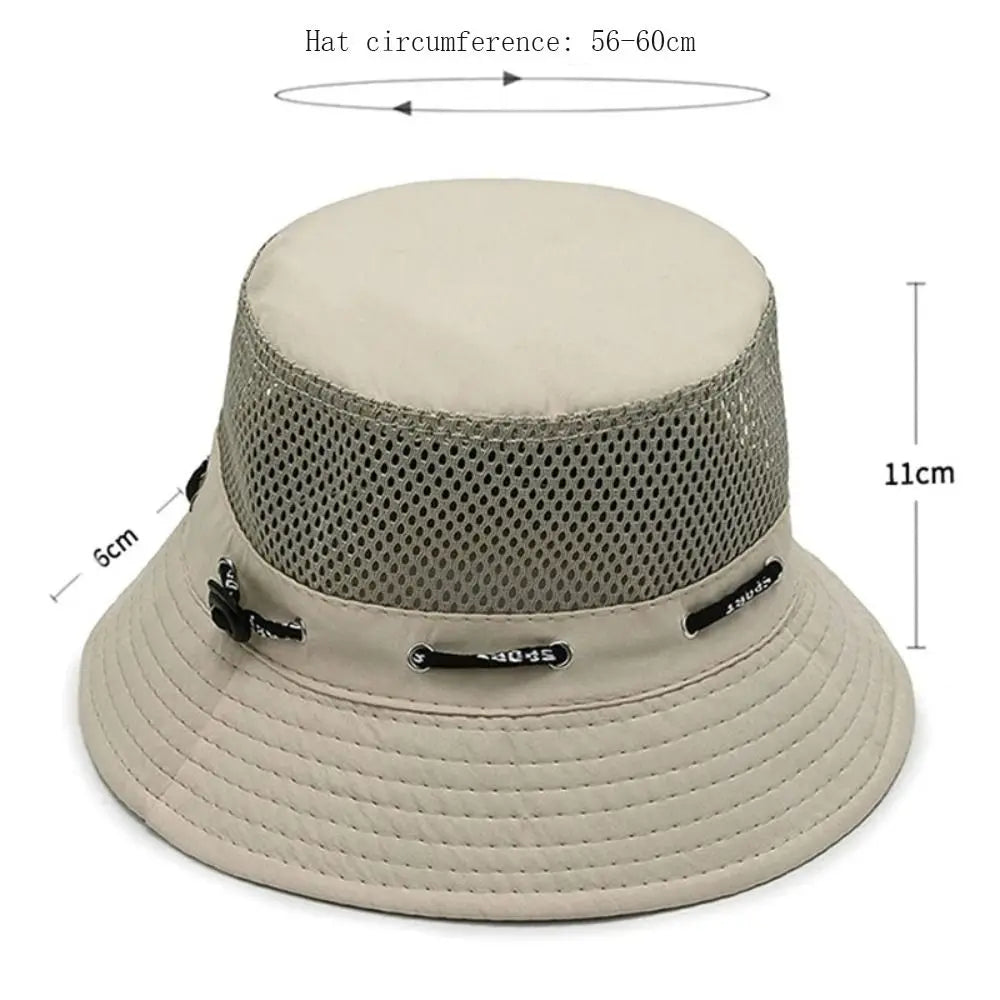 Breathable Sun Hat UV Protect Adjustable Fisherman Hat