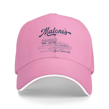 Off Campus Retro Burger Sun Hat Autumn Sunscreen Baseball Caps Men's Women's